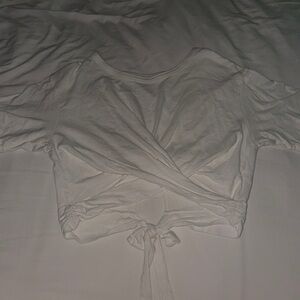 Aerie tied cropped t-shirt